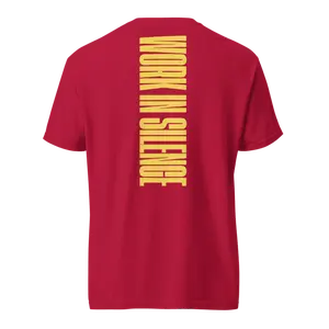 Work In Silence T-Shirt - Work in Silence - Always Move Forward Collar Cotton Fabric Menswear Top Sleeves