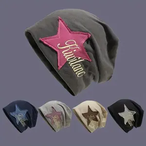 Fashion Star Embroidered Beanie  Stretchy, Lightweight Hat for Men & Women  Trendy 'Fashion' Script Design  Perfect for Valentine’s Day, Casual Wear & Everyday Style