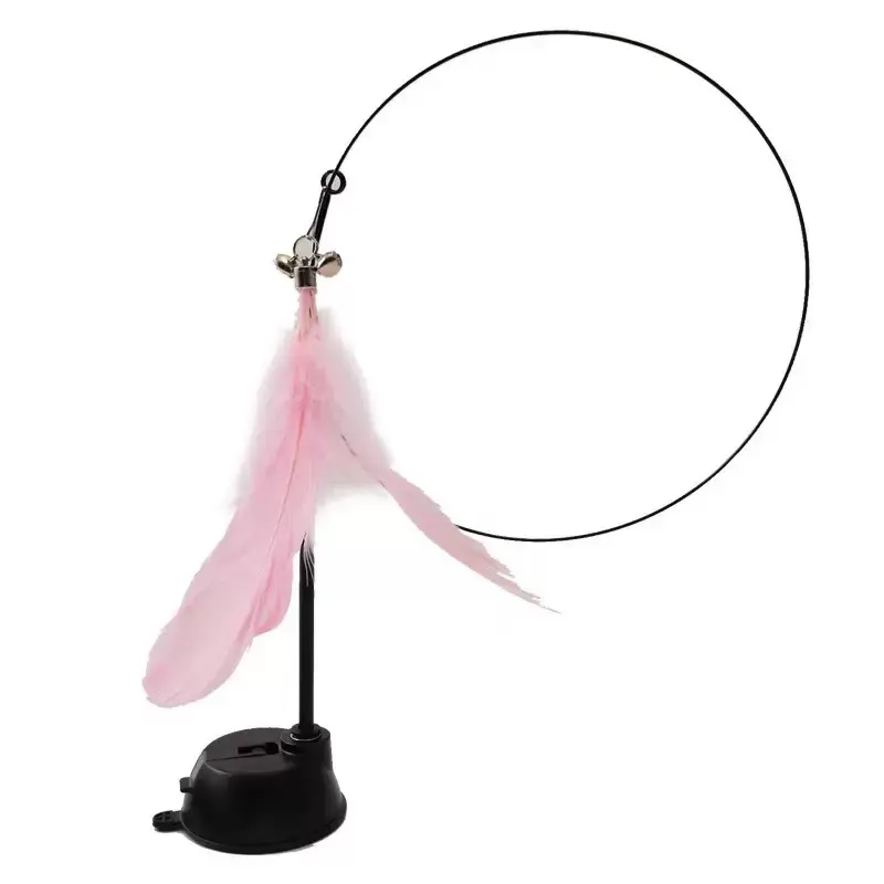 Cat teaser wand—convenient, fun, and easy to use indoors; can be placed anywhere.