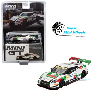 Mini GT 1:64 Nissan GT-R NISMO GT3 #23 KCMG 2018 FIA GT World Cup Macau #593 - Diecast Car