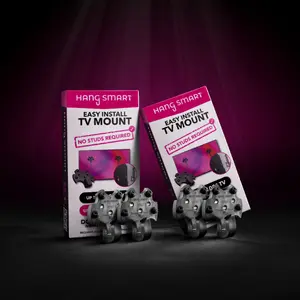 HangSmartTV Holiday Bundle - fully DYI TV mount with no studs