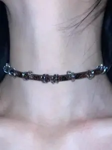 Boho High-End Adjustable Choker Necklace for Women, Sweet Cool Spicy Girl Neck Chain, Hoodie Chain, Fashion Accessory