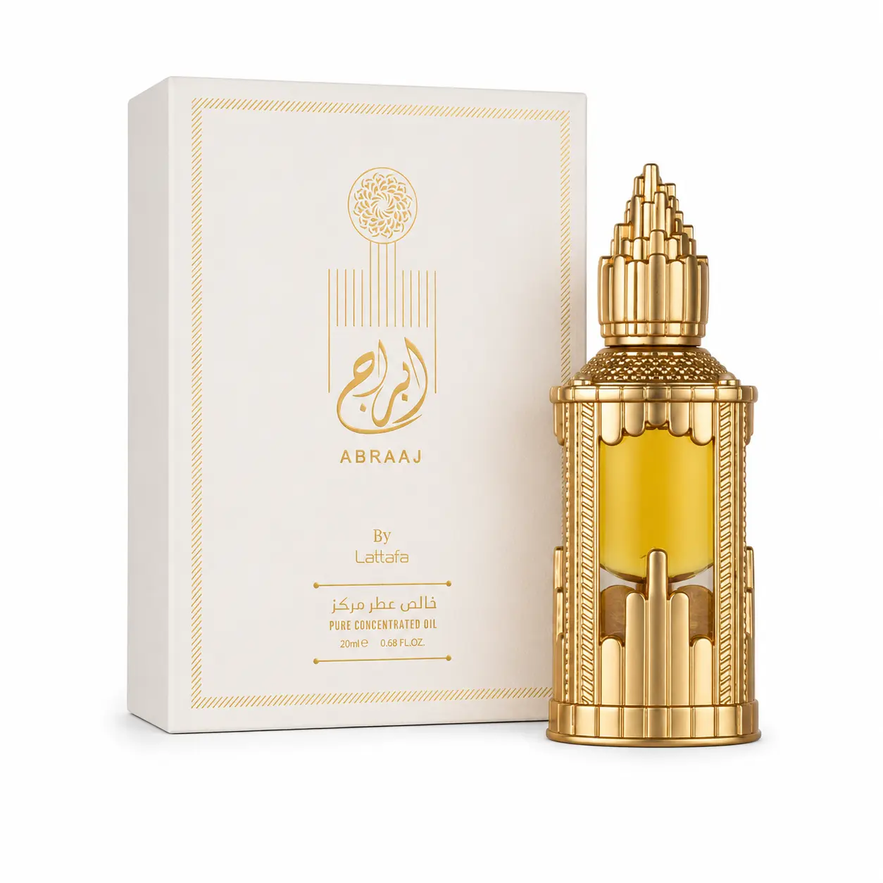 Abraaj Pure Concentrated Perfume Oil, 20ml Oriental Floral Unisex Attar, Long-Lasting Alcohol-Free Women's Fragrance
