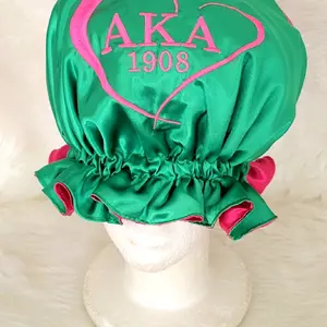 Satin on satin AKA inspired reversible bonnets Satin on satin AKA inspired reversible bonnets