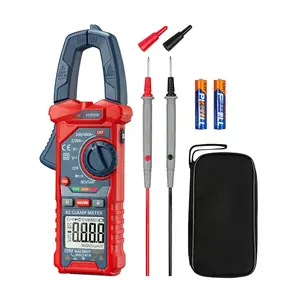 Digital Clamp Meter Multimeter 2000 Counts Amp Voltage Tester Auto-ranging with AC/DC Voltage, AC Current, Resistance, Capacitance, Continuity, Live Wire Test, NCV, Blue