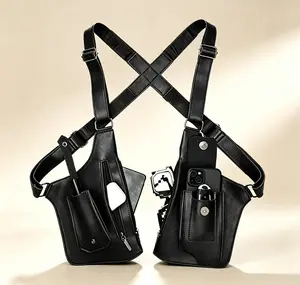 Unisex Adjustable Underarm Shoulder Bag, Anti-theft Hidden Storage Space for Cell Phones, Hunting Tools & Outdoor Gear, Premium PU Leather,Pick for Christmas and Holiday Gifts for Outdoor Lovers.end of year teacher gifts