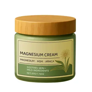 Magnesium Cream with MSM & Arnica - 50g/1.76oz, Mild Ingredients for Skin Soothing, Daily Body Care Cream