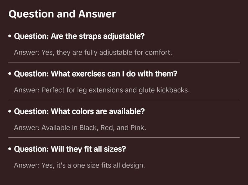 Cable Ankle Straps - Adjustable Nylon Polyester Straps for Cable Machines, Resistance Trainers & Various Gym Systems - One Size Fits All