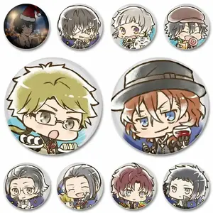 Bungoo Stray Dogs - BSD Button Pins, Cartoon Atsushi Chuuya Doppo Clothes Accessories Cute Jewelry Gifts, Pins For Backpack, Backpack Accessories!