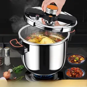 Stainless Steel High Pressure Cooker,Multifunctional Pressure Cooker for GasStove & Induction Cooker, Kitchen Cookwarefor Home Use, Kitchenware