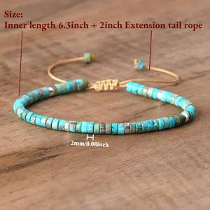Colorful Handmade Seed Bead Bracelet Adjustable Stackable Wristband for Women Boho Summer Jewelry