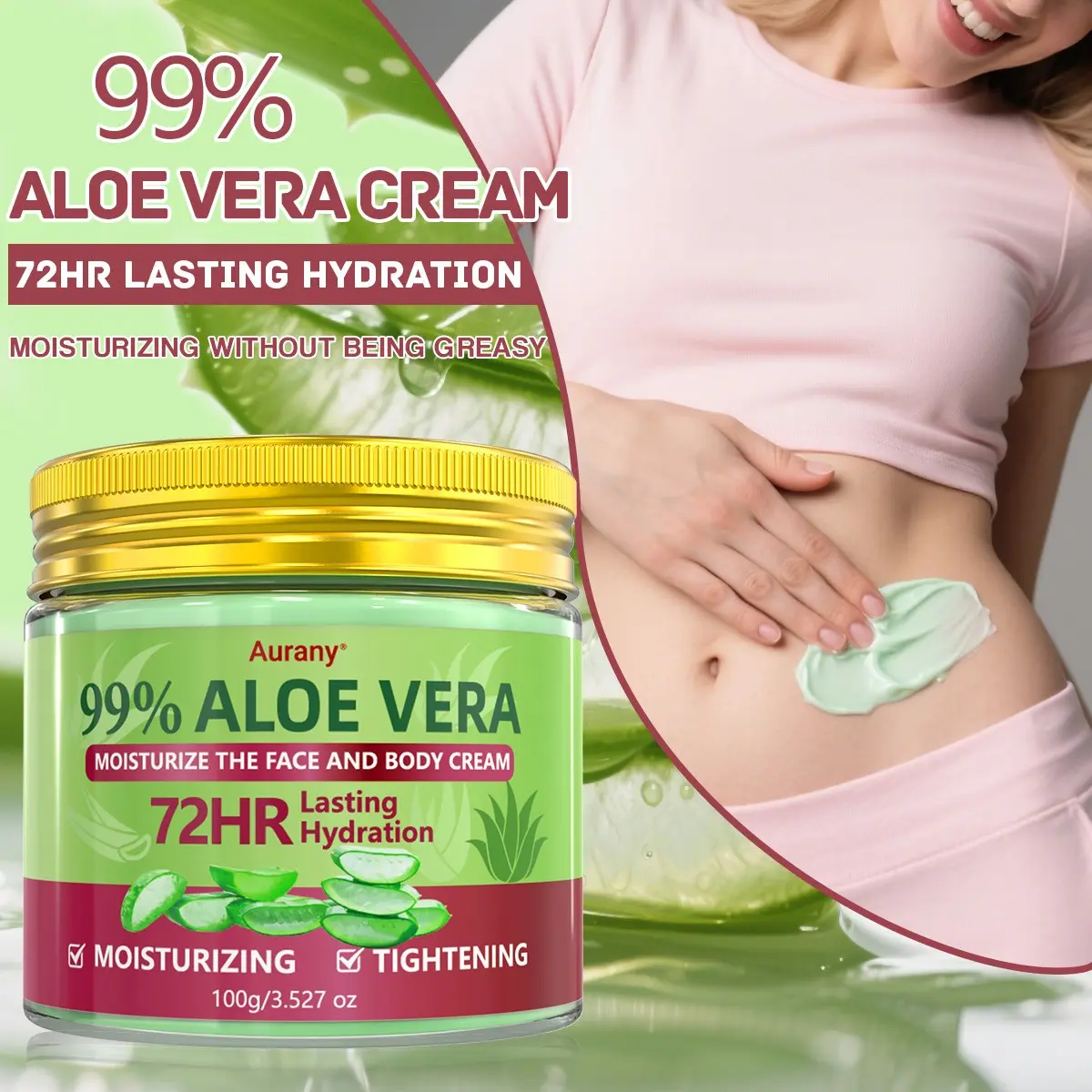 Aloe Vera Cream,Moisturizing&Tightening, Deep Moisturizing Cream, Face&Body  Moisturizer, 72-Hour Long-Lasting Moisturizing, Suitable ,Hydrating,  Soothing for Dry Skin,Psoriasis, Eczema For Men Ang Women, for Skin, Face,  & Sensitive Skin-100g - TikTok Shop