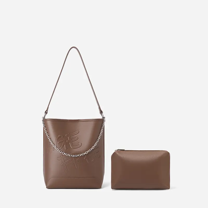 AGEFREE Meli Bag Bucket Bag Set with Pouch & Chain Strap Multiple Ways to Wear Available in More Colors