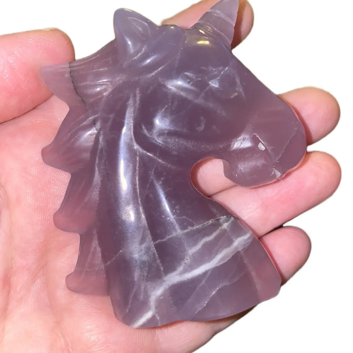 Purple Fluorite Unicorn Crystal Carving Crystal Unicorn Fluorite Crystals Fluorite Carving