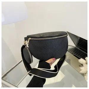 Crossbody Bags for Women Fashion Waist Packs PU Leather Crossbody Sling Bag with Coin Purse  ﻿