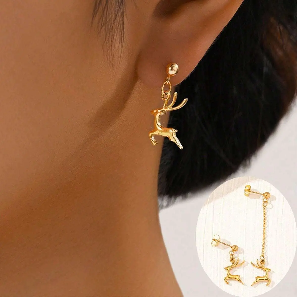 Long Stainless Steel Stud Earrings for Women, Avant-Garde Irregular Draping Design, Artistic Casual Female Jewelry Birthday Gift, Avant-Garde Art, Casual Irregular Draping Design, No, Adults