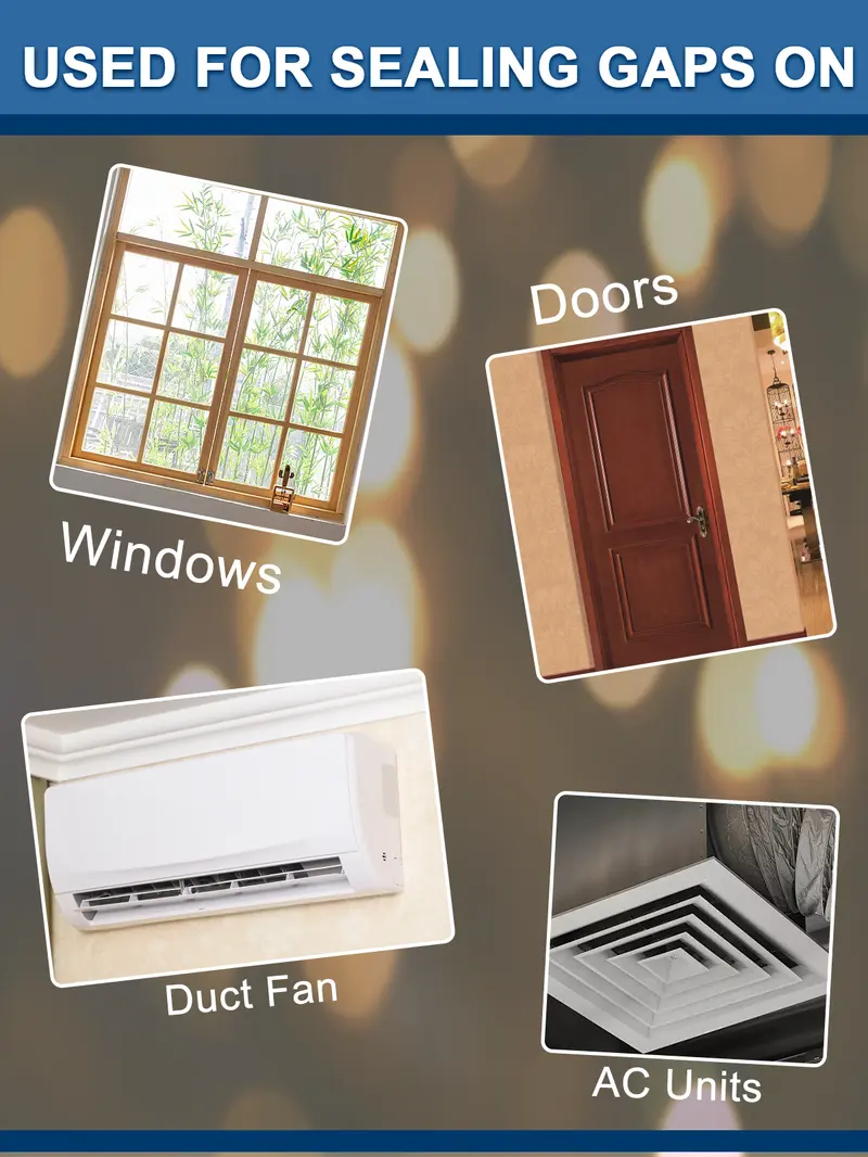 Weather sealing tape for year-round home comfort