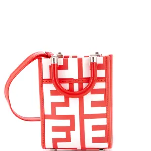 Pre-owned FENDI material Messenger Bags x Marc Jacobs Sunshine Shopper Tote Printed Leather Mini by Rebag