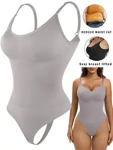 Women's Seamless High Elastic Yoga Shapewear, Seamless Complete Shaper, Abdominal Control Butt Lifting Bra, Comfortable Breathable Postpartum Plus Size