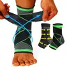 Unisex Patterned Ankle Compression Sleeve - Ankle Wrap, Compression Fabric, Secure Stable Hold, Adjustable Easy Installation, 1-Size Stabilizer, Non-Slip Prop, Tendon Plantar Support for Basketball, Sports toolupgrade