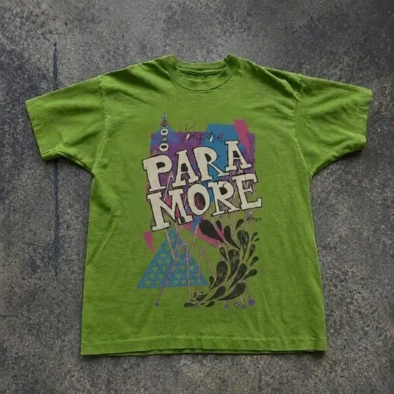 Paramore Vintage Band Kiwi Color Shirt, Retro Pop Punk Graphic Tee, Alternative Rock Music T-Shirt, Gift For Fans