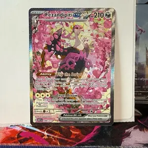 Pokemon Fezandipiti EX 288/217 - Basic Card with Flip the Script Ability and Cruel Arrow Attack