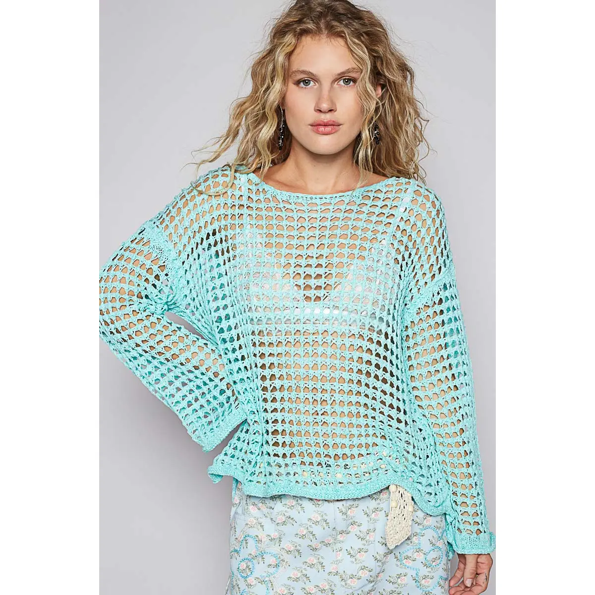 Aqua Mesh Sweater