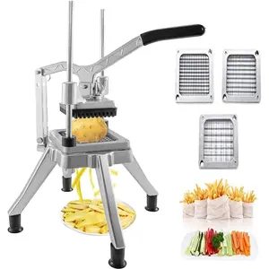 Wmm upgrade commercial vegetable fruit chopper with blades heavy duty professional food dicer kattex french fry cutter onion slicer stainless steel for tomato peppers potato mushroom