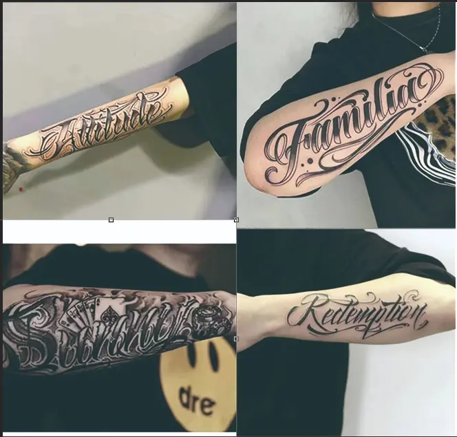 Realistic & Long-Lasting Herbal Juice Temporary Tattoos - Waterproof, Custom Designs for Trendy Arm Sleeves!