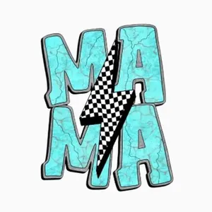 Mama lightning bolt 3x3 sticker