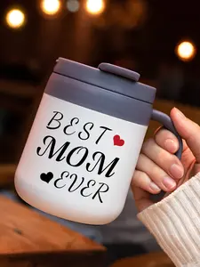 Gifts For Mom, Funny Mom Gifts-11.9 oz Insulated Coffee Mug with Handle and Lid, Mom Mug for Birthday Christmas Mothers Day Gifts, Stocking Stuffers mom gift idea