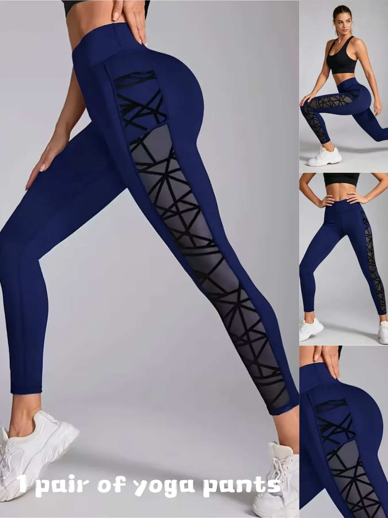 Women's Yoga Pants, Multi-Color Options, High-Waisted, Mesh Pockets, Tight-Fitting, Fitted Design Activewear, High Elastic Activewear, Ideal for Sports & Home Use, New Arrival, Activewear Leggings, Activewear Fitness, High Waist Sportswear