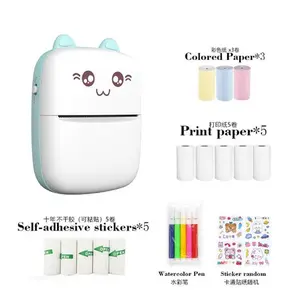 Mini Pocket Printer, Gifts for kids, Portable Thermal Printer for Pictures/Retro-Style Photos/Receipts/Notes/Lists/Label/ Memo/QR Codes, Bluetooth Wireless Smart Printer with Android or iOS APP
