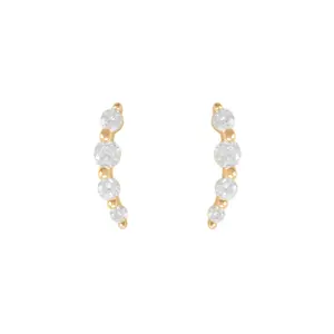 Crystal Climber Stud Earrings