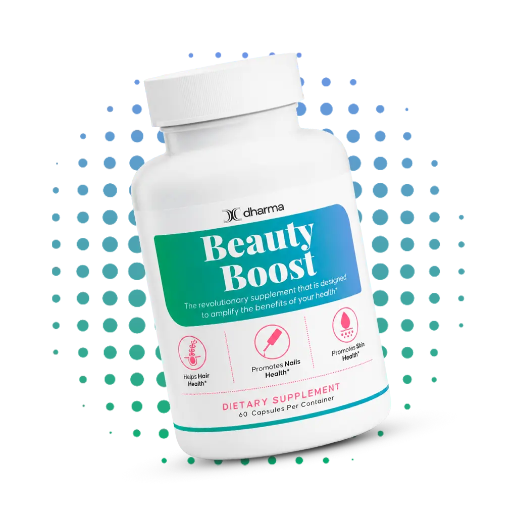 Dharma Nutrition - Hair, Skin & Nails Essentials | Biotin 5000 mcg, Collagen Support Vitamins & Minerals with Horsetail, Bamboo & Fo-Ti