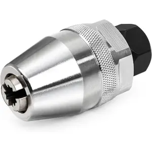 Broken Stud Remover, 3/8" Damaged Bolt and Stud Extractor Tool, Manifold Drive Stud Puller Fit 1/4" to 1/2" Rounded Studs for Broken, Metal Damaged Stud Remover Tool for ImpactWrench and Ratchet, Non-Electric ManualOperation