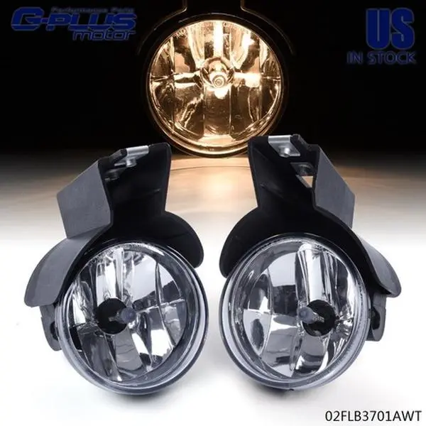 G-PLUS Fog Lights for 1997-2000 Dodge Dakota & 1998-2000 Durango Pickup OE Style Clear Lens Fog Light Assembly