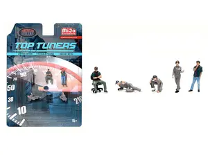 Top Tuners Figure Set (MiJo) Diecast 1:64 Scale Model - American Diorama AD2412