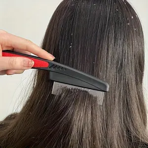 Stainless Steel Hair Comb, Dense Tooth Combs, Pet Combs, Fine Tooth Comb Tweezers Comb, Dandruff Comb, Heatless Styling Tools for Women & Men