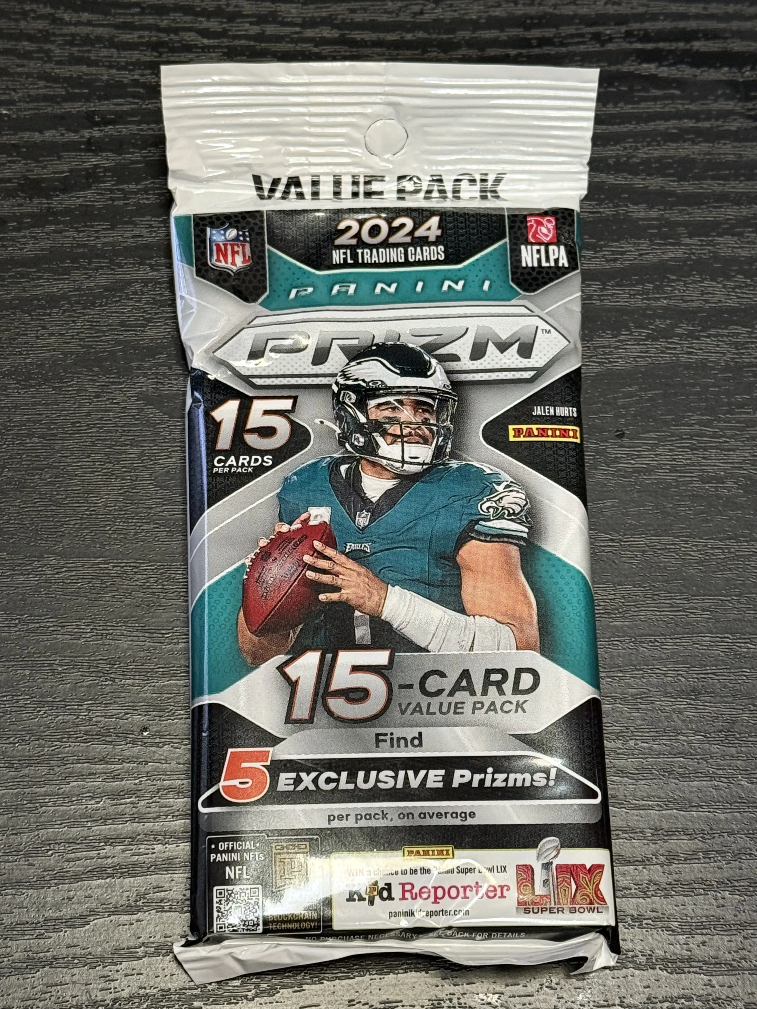 Panini 2024 Prizm Value Pack - 15 Card Value Pack with 5 Prizes, Includes 15 Cards