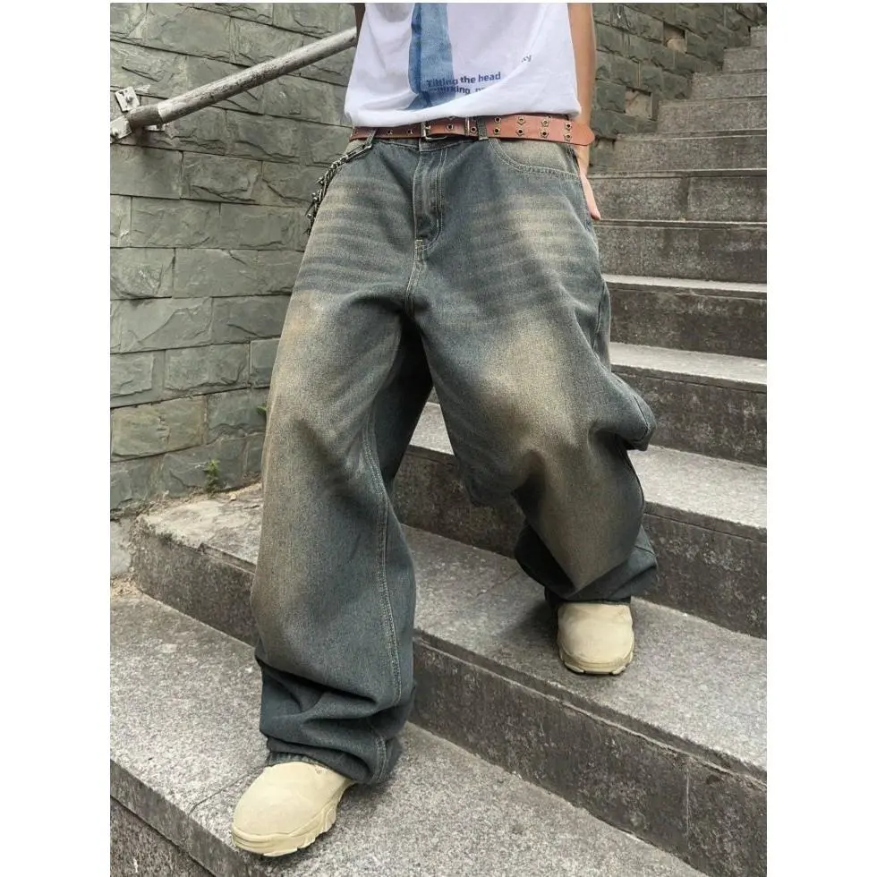 Unlined Loose Straight Pants