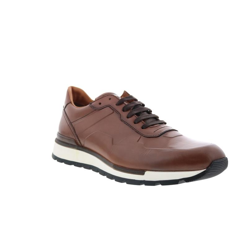 Bruno Magli Davio DAVIO2 Mens Brown Leather Lace Up Lifestyle Sneakers Shoes