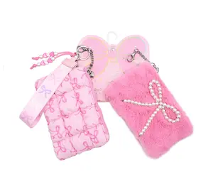 OMG Accessories Double Coin Wristlet with Key Ring