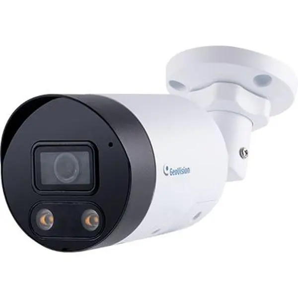 GeoVision 8MP H.265 Super Low Lux WDR Pro Full Color Warm LED IR Bullet IP Camera | CA-IPGV-TBL8804