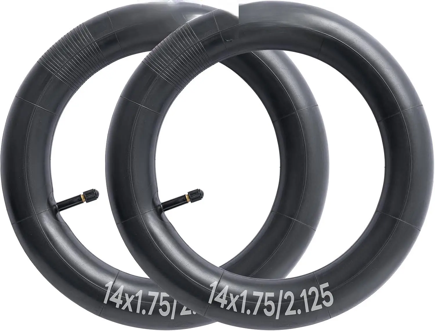 2 count 14"  Tubes 14x1.75/1.95/2.125 AV32 Schrader Valve /57-254 Bicycle Inner Tubes Compatible with 14 x 1.75 14 x 1.9 14 x 1.95 14 x 2.0 14 x 2.10 14 x 2.125  Tire Tubes