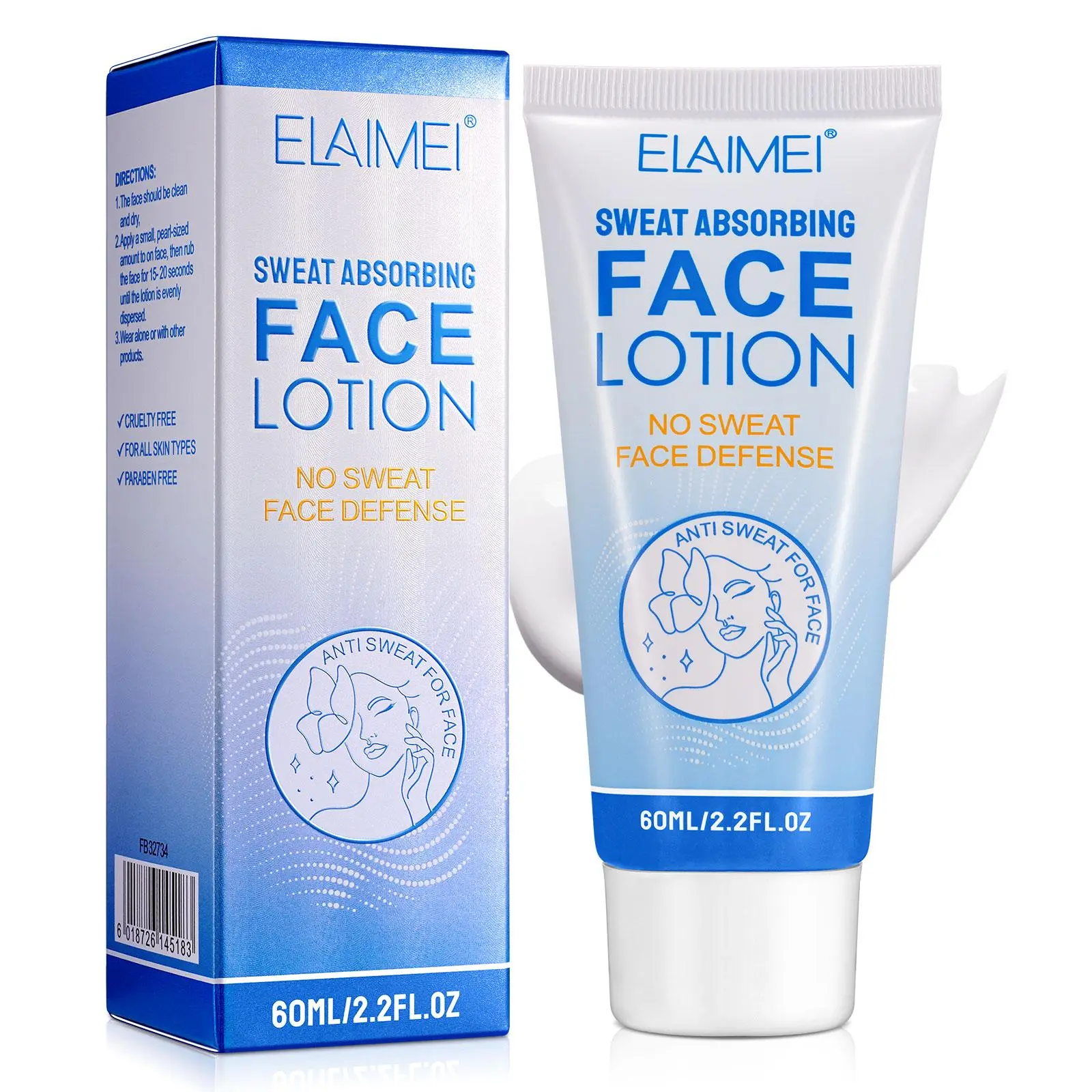 Face Lotion, Long-lasting Gentle Formula Antiperspirant Cream, Moisturizing Face Lotion, Suitable for All Skin Types