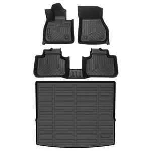 Depituu for BMW X1 2016-2022 Floor Mats & Cargo Liner Car Mats Automotive Cargo Mat Floor Liners Trunk Mat X1 All Weather Floor Mats Trunk Liner Black,car stuff,car essentials,car mats accessories,car floor mat,Easy to Clean, Non-Slip TPE