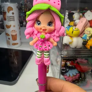 Clay Strawberry shortcake pen