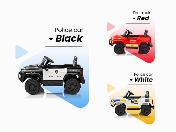 Hikiddo 12V/24V 10Ah Ride on Toy Truck, 4WD 2 Seater Kids Electric Cars for Girl Boy w/ Remote, 4x200W Motor