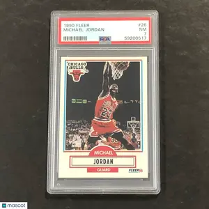 1990 Fleer #26 Michael Jordan PSA 7 NM Bulls
